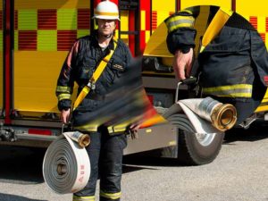 CARRY-X used with HANDLE-X by firefighter